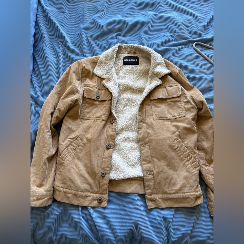 D/Struct Tan Corduroy Sherpa jacket -men’s